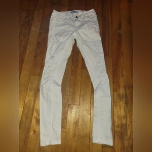 Luxe Women's Crisp White Skinny Jeans